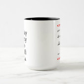 Mug Elle est féroce (le regard de l'autre côté !) (Centre)