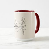 Mug Elle est forte Proverbes 31:25 (Devant droit)