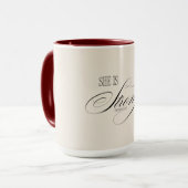 Mug Elle est forte Proverbes 31:25 (Devant gauche)