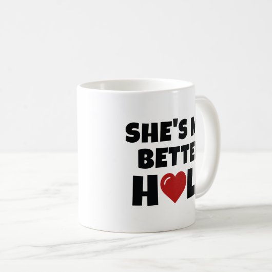 Mug Elle est ma meilleure moitié (Devant droit)