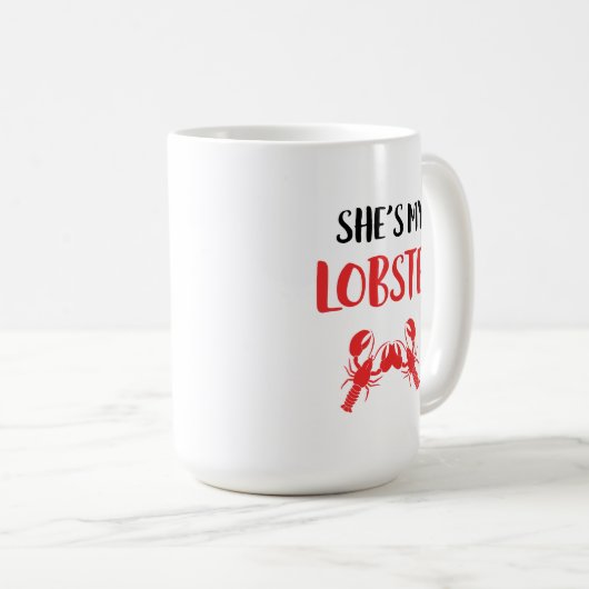 Mug Elle est mon homard (Devant droit)