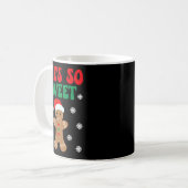 Mug Elle est si douce Funny Gingerbread Couples Noël (Devant gauche)