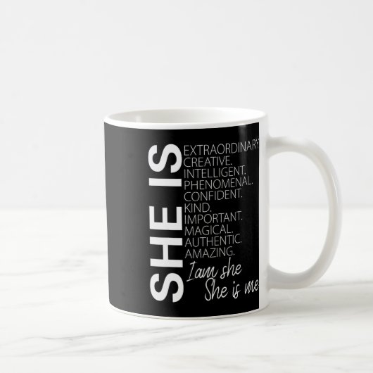 Mug Elle Est Une Créative Extraordinaire Confiante Le  (Droite)