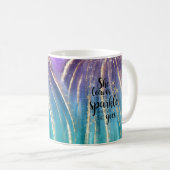 Mug Elle Feuille Un Peu Étincelante Brochures & Partie (Devant droit)