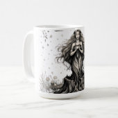 Mug Elle fleurit avec les ombres (Devant gauche)
