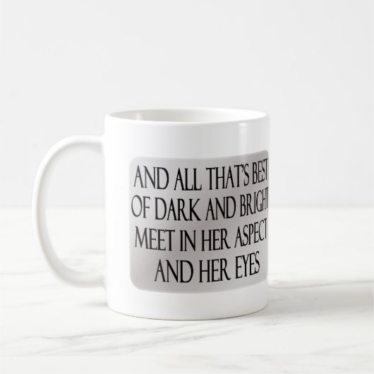 Mug Elle marche dans la beauté (Gauche)