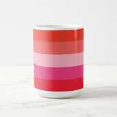 Mug Elle Qui Ose Gagner Motivationnel Pink Stripes (Centre)