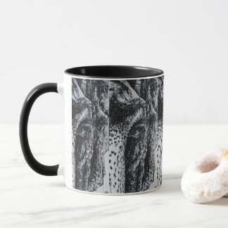 Mug Ellie Eléphant Art Asiatique Animaux Sauvages Jung