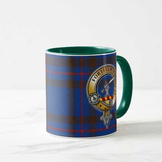 Mug Elliot Tartan & Badge (Devant droit)