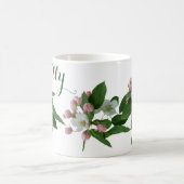 Mug Elly nom personnalisable joli rose fleurit fleuri (Centre)