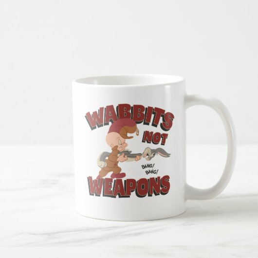 Mug ELMER FUDD™ & BUGS BUNNY™ "Les lapins ne sont pas (Droite)