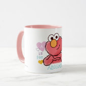 Mug Elmo adorable | Ajoutez votre propre nom (Devant gauche)