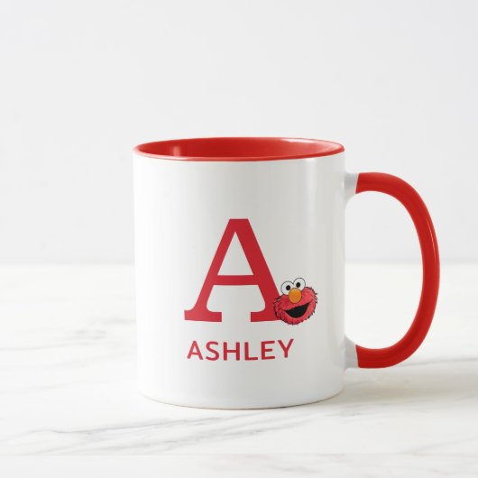 Mug Elmo Ajoutez Votre Nom Et Votre Monogramme A (Droite)