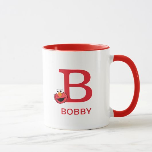 Mug Elmo Ajoutez Votre Nom Et Votre Monogramme B (Droite)