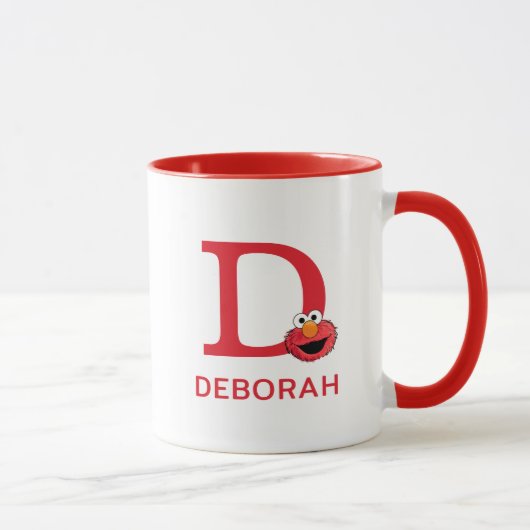 Mug Elmo Ajoutez Votre Nom Et Votre Monogramme D (Droite)
