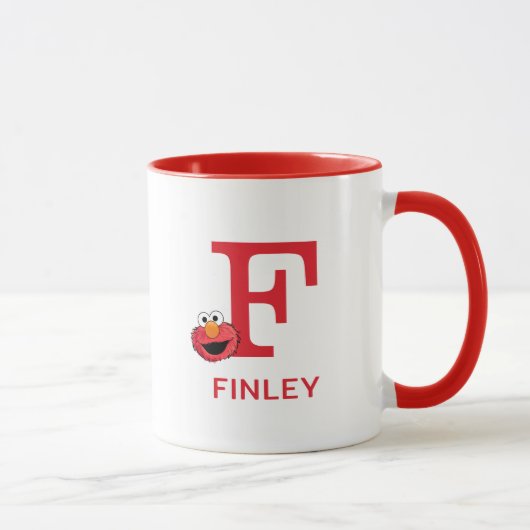 Mug Elmo Ajoutez Votre Nom Et Votre Monogramme F (Droite)