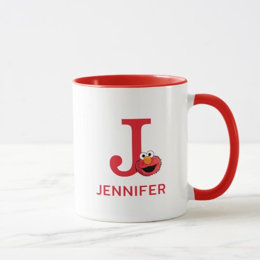 Mug Elmo Ajoutez Votre Nom Et Votre Monogramme J (Droite)