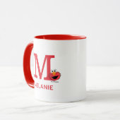Mug Elmo Ajoutez Votre Nom Et Votre Monogramme M (Devant gauche)