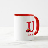 Mug Elmo Ajoutez Votre Nom Et Votre Monogramme U (Devant droit)