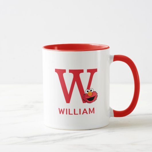 Mug Elmo Ajoutez Votre Nom Et Votre Monogramme W (Droite)