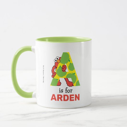 Mug Elmo Alphabet | A Pomme (Gauche)