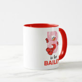 Mug Elmo Alphabet | B Bulles (Devant droit)