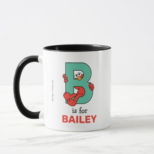 Mug Elmo Alphabet | B TURQUOISE (Gauche)