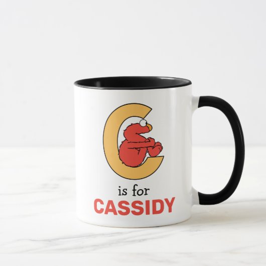 Mug Elmo Alphabet | C Orange (Droite)