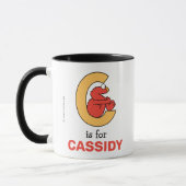 Mug Elmo Alphabet | C Orange (Gauche)