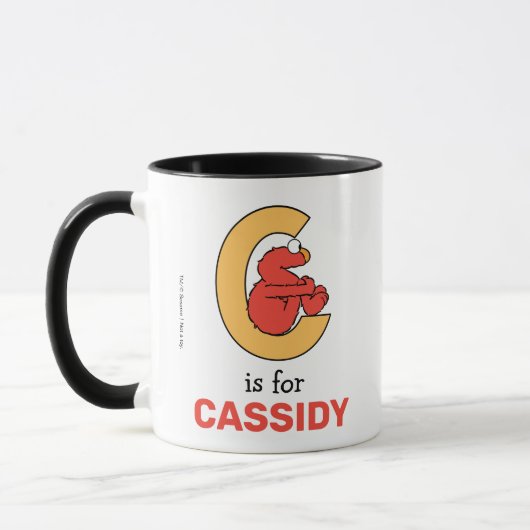 Mug Elmo Alphabet | C Orange (Gauche)