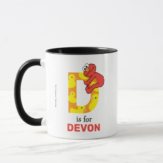 Mug Elmo Alphabet | D Canard (Gauche)