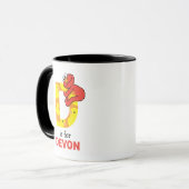 Mug Elmo Alphabet | D Canard (Devant gauche)