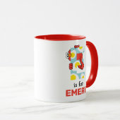 Mug Elmo Alphabet | E OE (Devant droit)