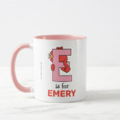 Mug Elmo Alphabet | E Rose (Gauche)