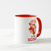 Mug Elmo Alphabet | Étoile S (Devant droit)