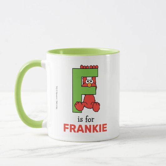 Mug Elmo Alphabet | F Vert (Gauche)