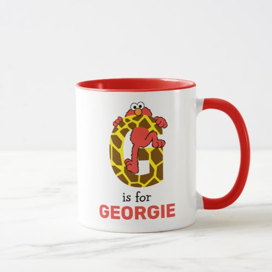 Mug Elmo Alphabet | G Girafe (Droite)
