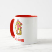 Mug Elmo Alphabet | G Girafe (Devant gauche)
