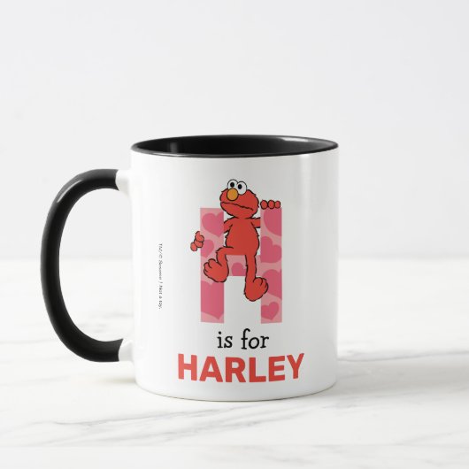 Mug Elmo Alphabet | H Cœurs (Gauche)