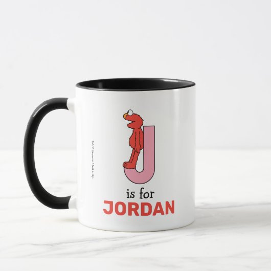Mug Elmo Alphabet | J rose (Gauche)