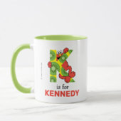 Mug Elmo Alphabet | K Kiwi (Gauche)