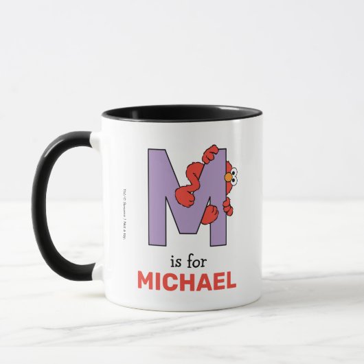 Mug Elmo Alphabet | M Violet (Gauche)
