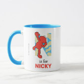 Mug Elmo Alphabet | N N noix (Gauche)
