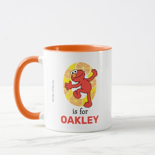 Mug Elmo Alphabet | O orange (Gauche)