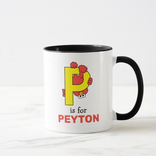 Mug Elmo Alphabet | P jaune (Droite)