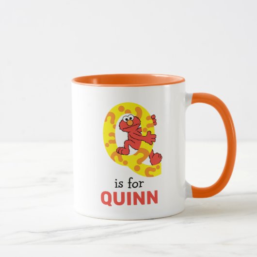 Mug Elmo Alphabet | Point de question Q (Droite)