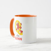 Mug Elmo Alphabet | Point de question Q (Devant gauche)