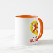 Mug Elmo Alphabet | Point de question Q (Devant droit)