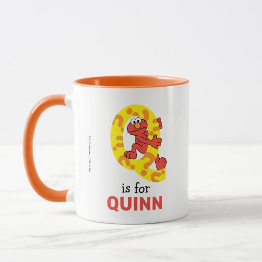 Mug Elmo Alphabet | Q Point d'interrogation (Gauche)
