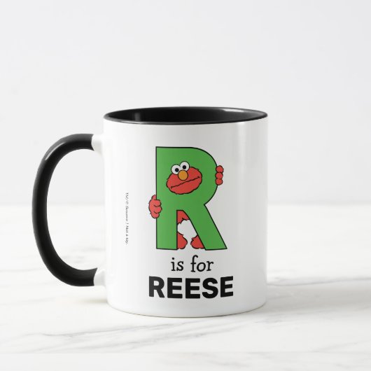 Mug Elmo Alphabet | R Vert (Gauche)